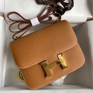 Hermes Constance Bag Epsom Leather Gold Hardware In Brown