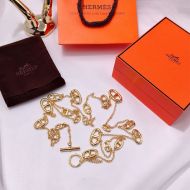 Hermes Farandole Necklace In Gold