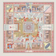 Hermes Objets De Curiosite Scarf 90 In Red