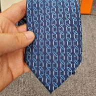 Hermes Tie 7 H Aaaaargh Tie In Blue 