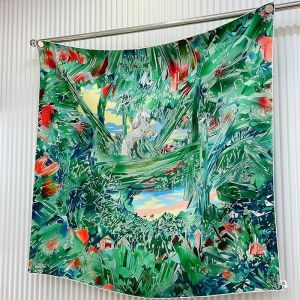 Hermes La Vallee De Cristal Scarf 90 In Green