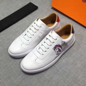 Hermes Quicker Sneakers Men Calfskin In White