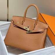 Hermes Birkin Bag Togo Leather Gold Hardware In Brown