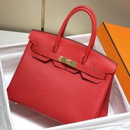 Hermes Birkin Bag Togo Leather Gold Hardware In Red