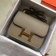 Hermes Constance Bag Epsom Leather Gold Hardware In Grey