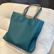 Hermes Double Sens Bag Clemence Leather In Teal