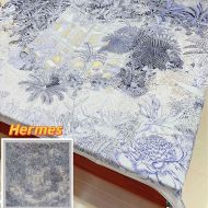 Hermes Faubourg Tropical Shawl 140 In Blue