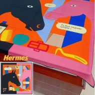 Hermes Is This A Love Story Shawl 140 In Orange