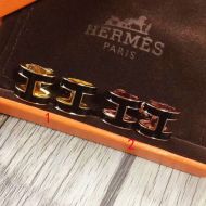 Hermes Pop H Earrings In Black