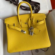 Hermes Birkin Bag Togo Leather Palladium Hardware In Yellow