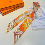 Hermes Brides Et Gris-Gris Twilly In Orange