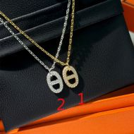 Hermes Chaine D'Ancre Farandole Pendant Necklace