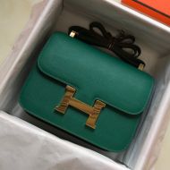 Hermes Constance Bag Epsom Leather Gold Hardware In Green